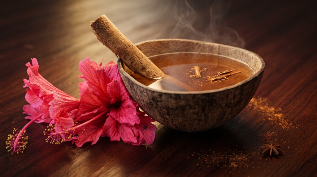 Steaming Ceylon Cinnamon Tea & Spices