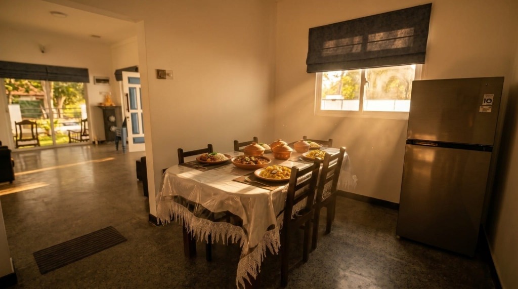 Sunlit Dining Area & Living Space