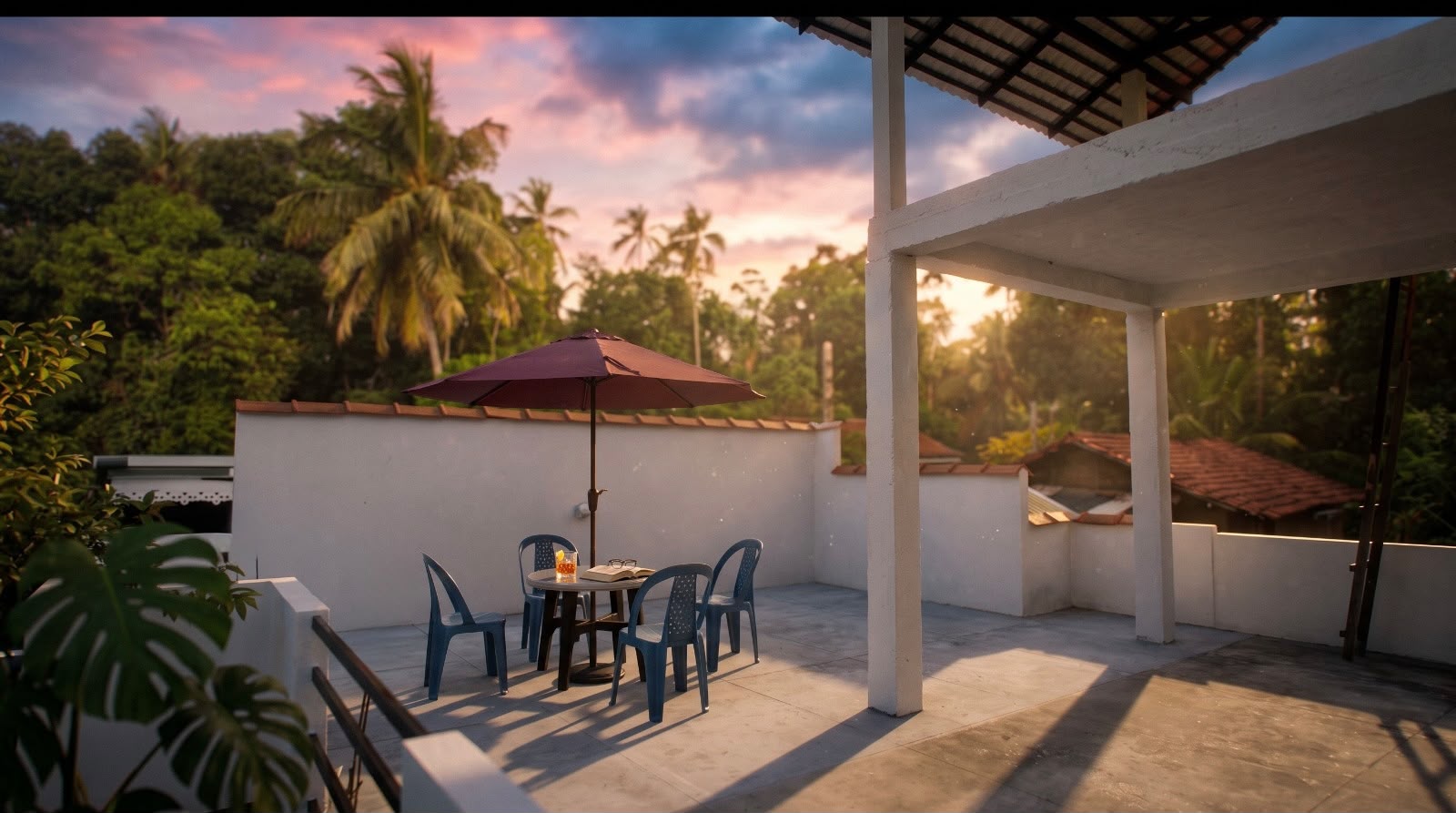 Scenic Rooftop Deck & Sunset Parasol Lounge